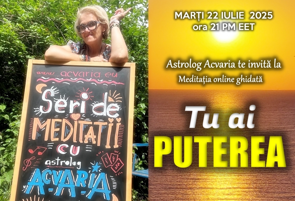 Revendica-ti puterile ☯️  MEDITATIE GHIDATA cu ACVARIA 